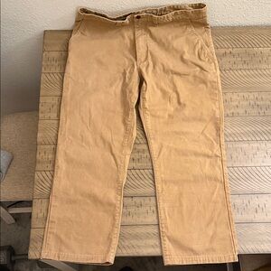 Filson Men's 40 Tan Relaxed Straight Cotton Twill Workpants